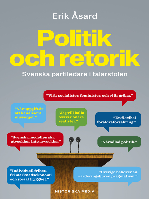 Titeldetaljer för Politik och retorik av Erik Åsard - Tillgänglig